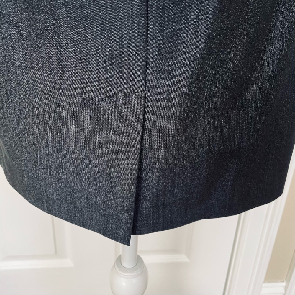 Calvin Cline Ruched Dress with Cap Sleeve, Size 4, Dark Gray Heather - Picture 9 of 9